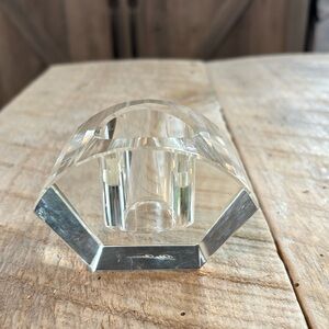 Vintage Oleg Cassini Crystal Votive Accent. Item 226.